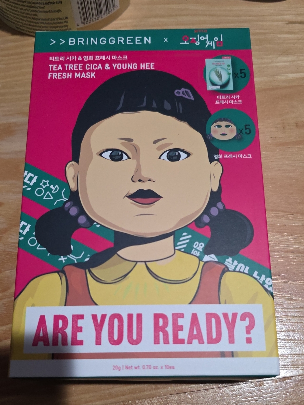 Tea Tree Cica & Young Hee Fresh Mask - Pink Box Of 10